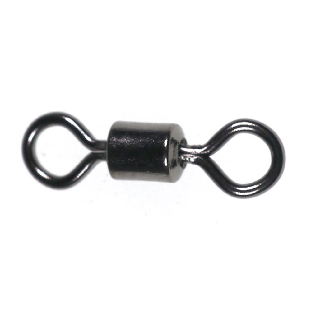 Fishing Hook Size - 100Pcs Schwarz 8 Form Rolling swivel