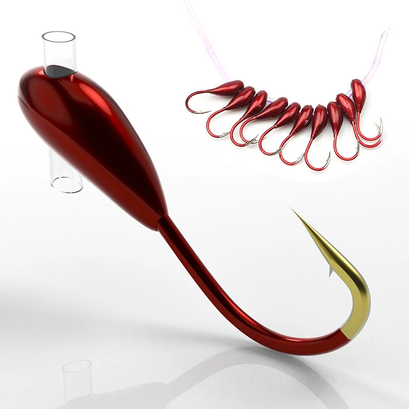 10/20PCS Winter Eis Angeln Hak – Fishing Hook Offset Bewertung und Preis