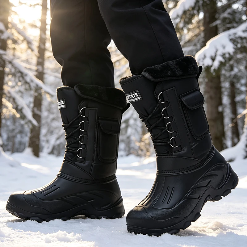 Herren Winter Schneestiefel Ou – Fishing Hook Size Bewertung und Preis