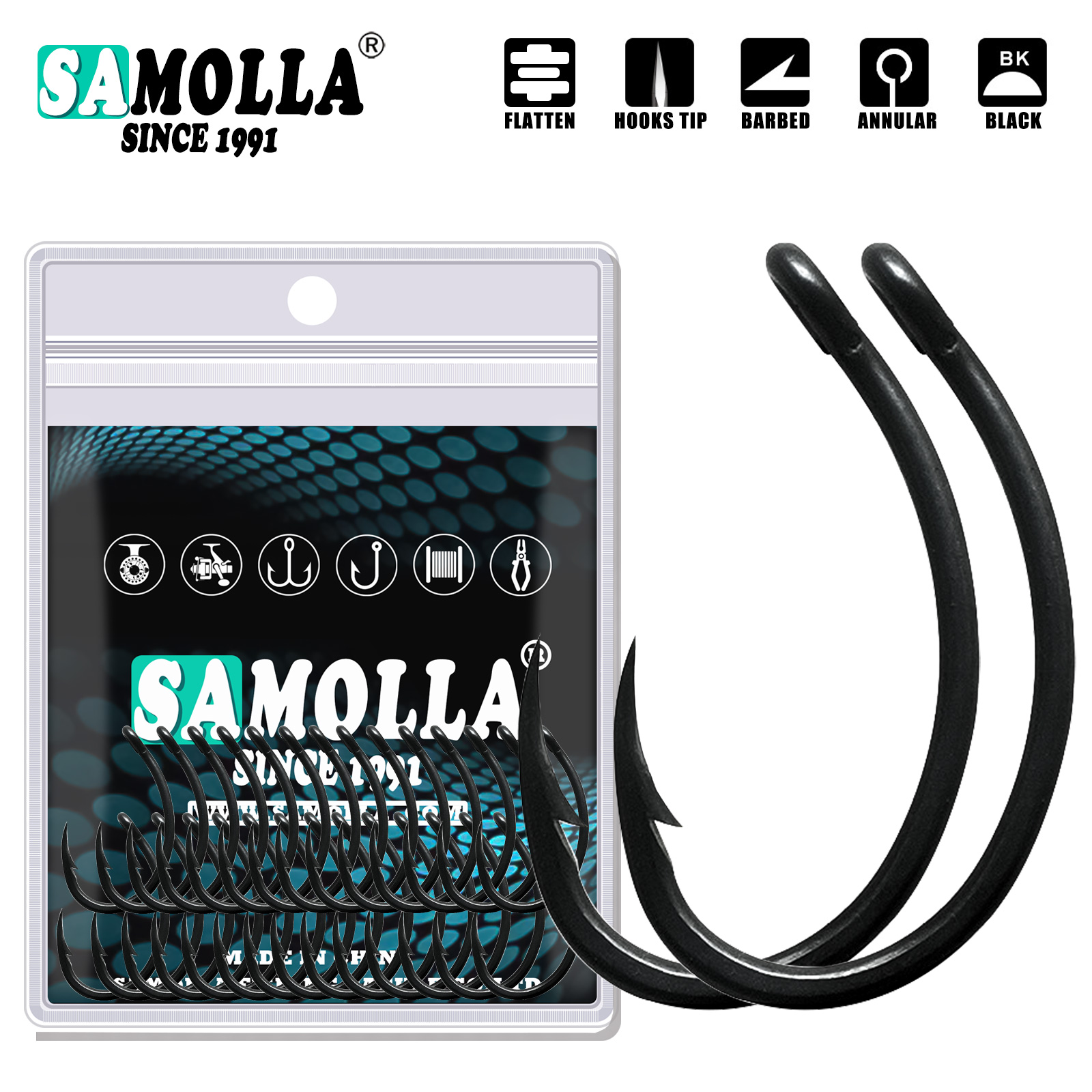50 stücke Karpfen Angelhaken p – Fishing Hook Offset Bewertung und Preis